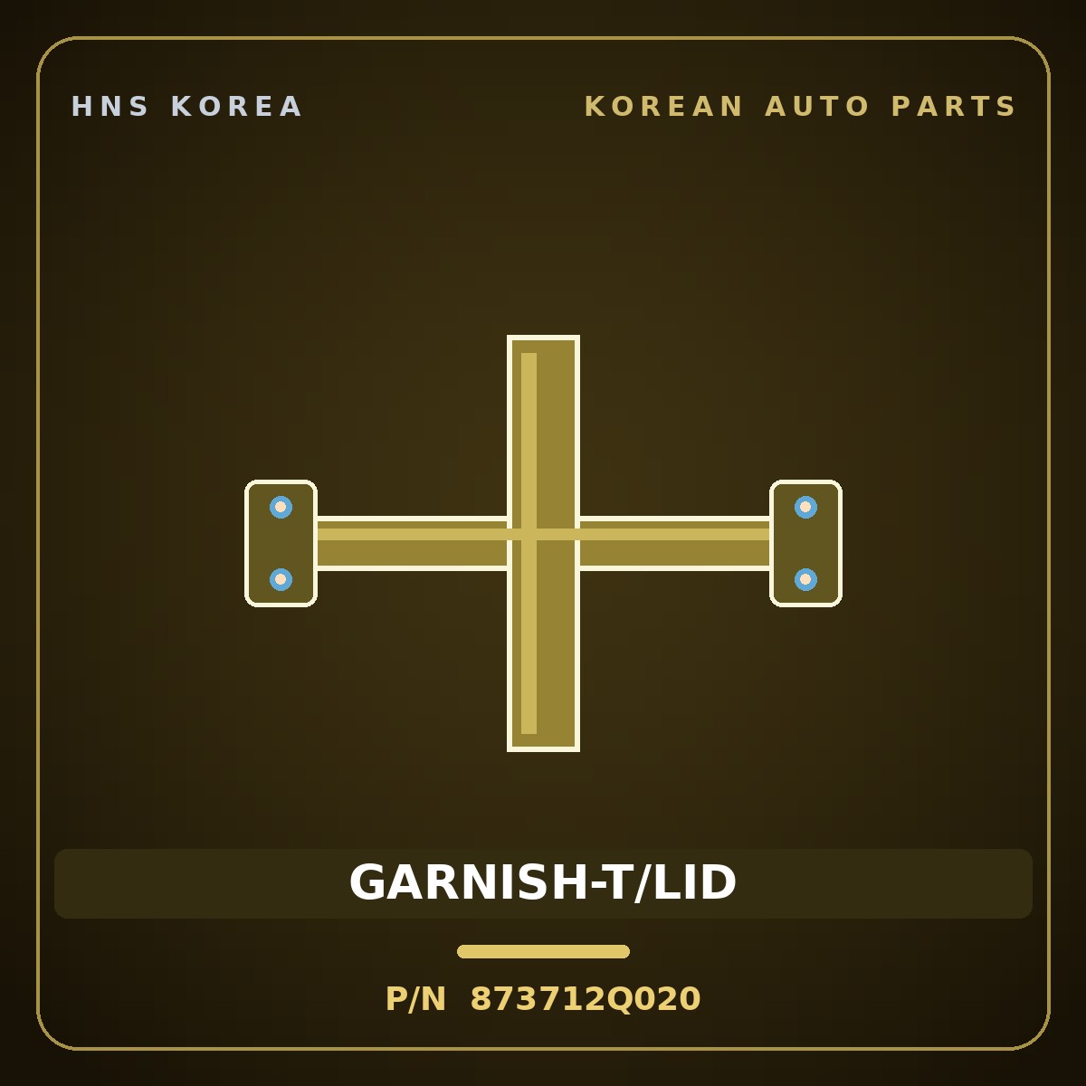 Genuine Mobis GARNISH-T/LID 873712Q020 for Avante 2006 HNS Parts Korea