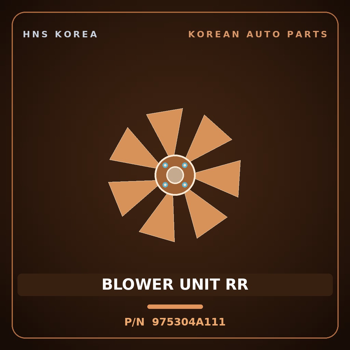 Genuine Mobis BLOWER UNIT RR 975304A111 for Grand Starex 1997 HNS Parts Korea