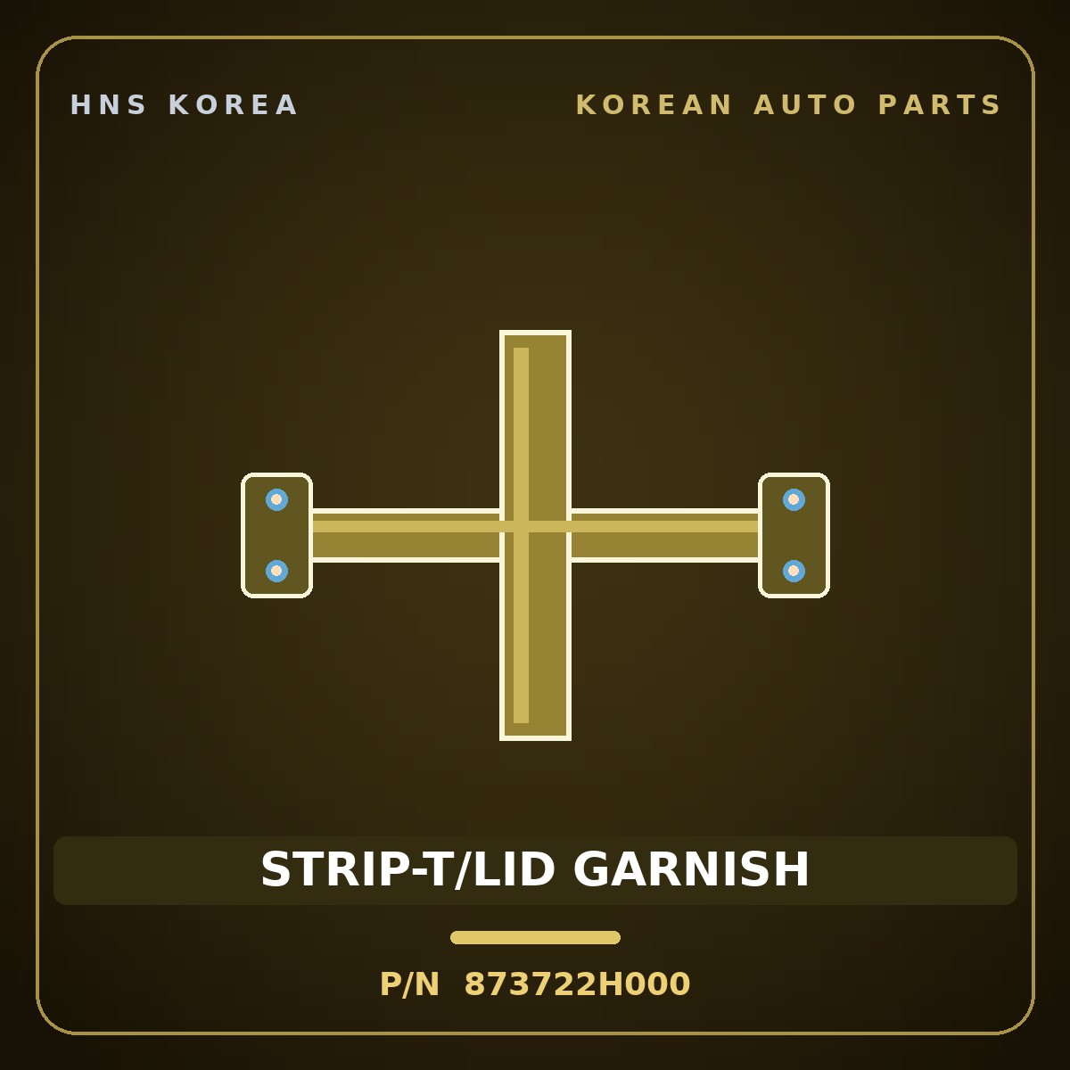 Genuine Mobis STRIP-T/LID GARNISH 873722H000 for Avante 2006 HNS Parts Korea