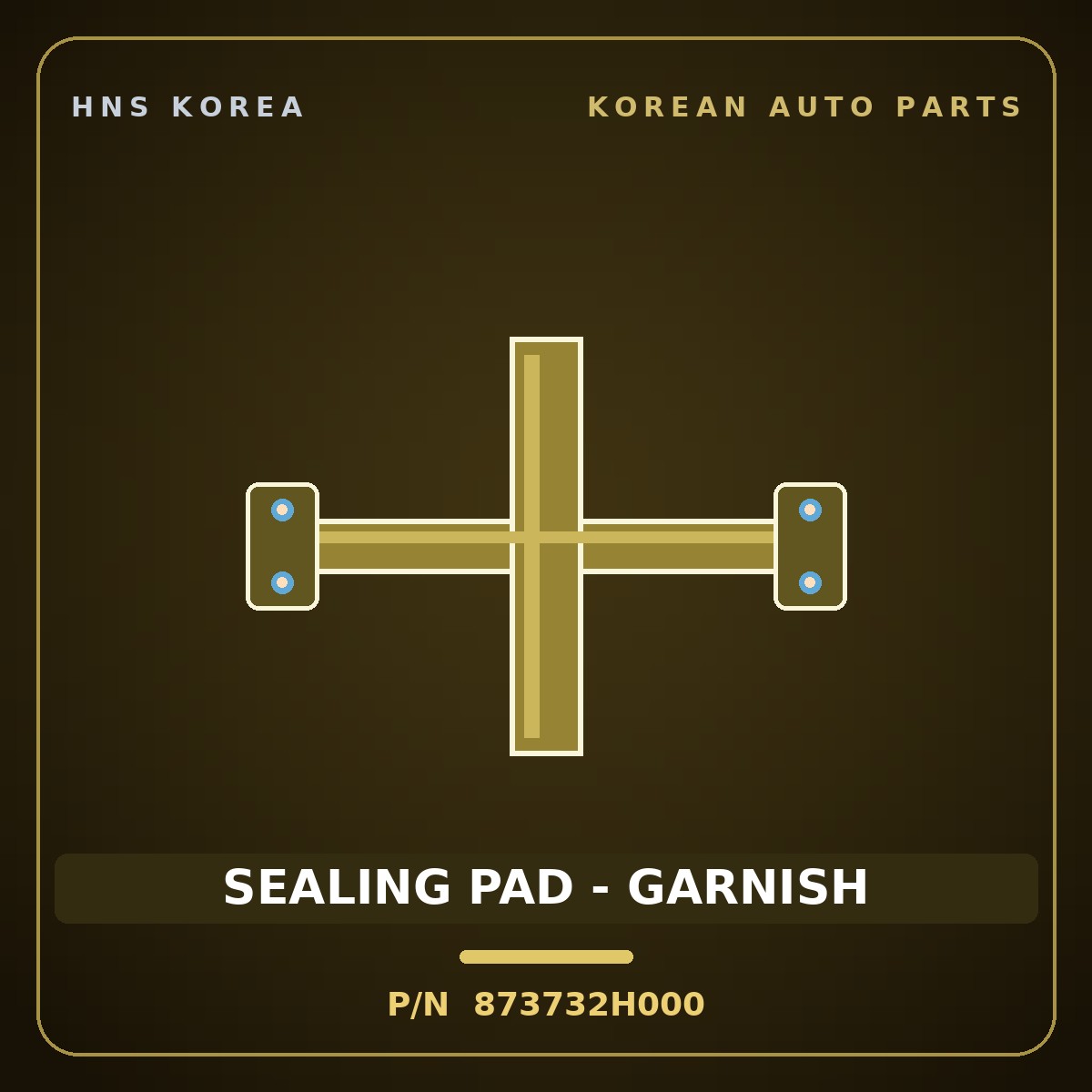 Genuine Mobis SEALING PAD - GARNISH 873732H000 for Avante 2006 HNS Parts Korea