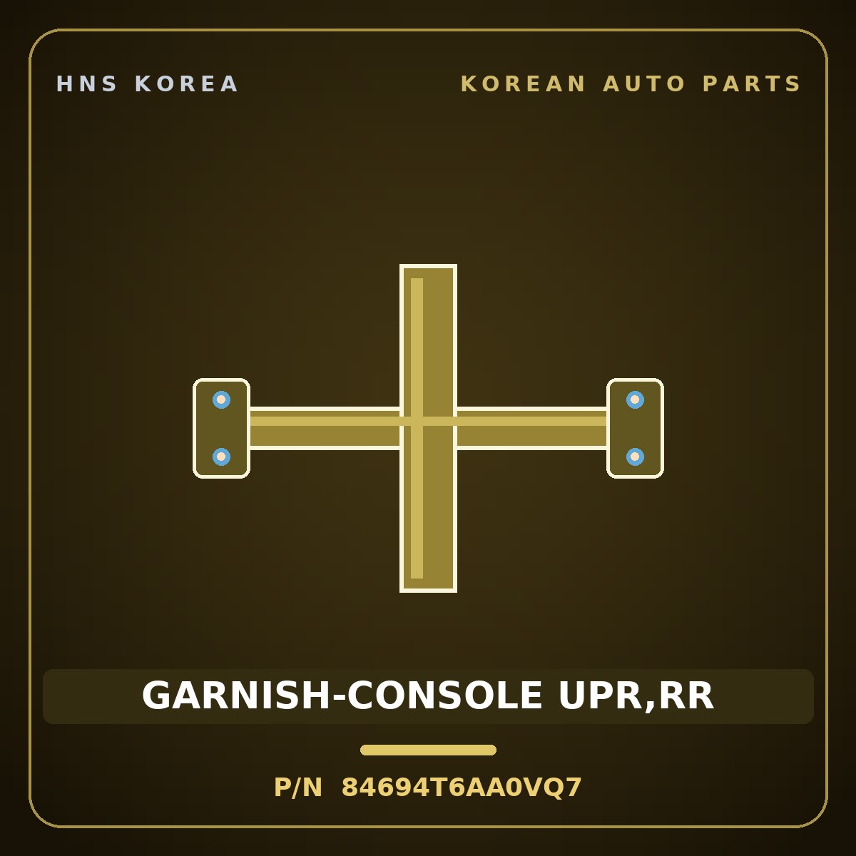 Genuine Mobis GARNISH-CONSOLE UPR,RR 84694T6AA0VQ7 for Genesis GV80 2024 HNS Parts Korea