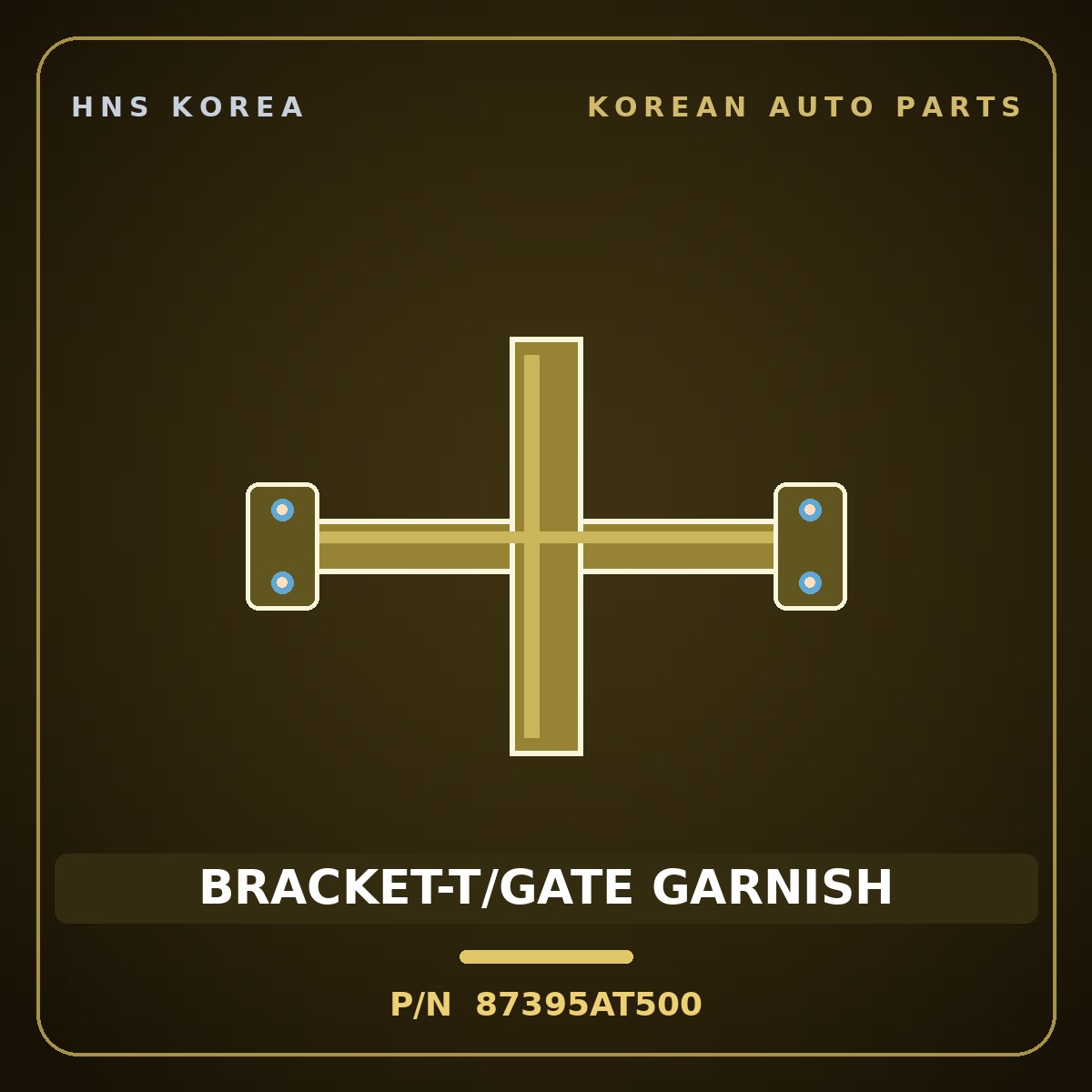 Genuine Mobis BRACKET-T/GATE GARNISH 87395AT500 for Niro 2025 HNS Parts Korea