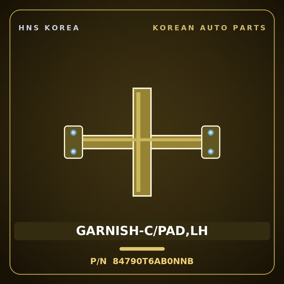 Genuine Mobis GARNISH-C/PAD,LH 84790T6AB0NNB for Genesis GV80 2024 HNS Parts Korea