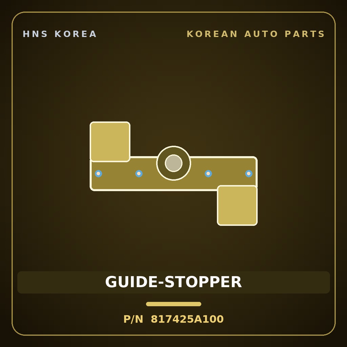 Genuine Mobis GUIDE-STOPPER 817425A100 for County 1998 HNS Parts Korea