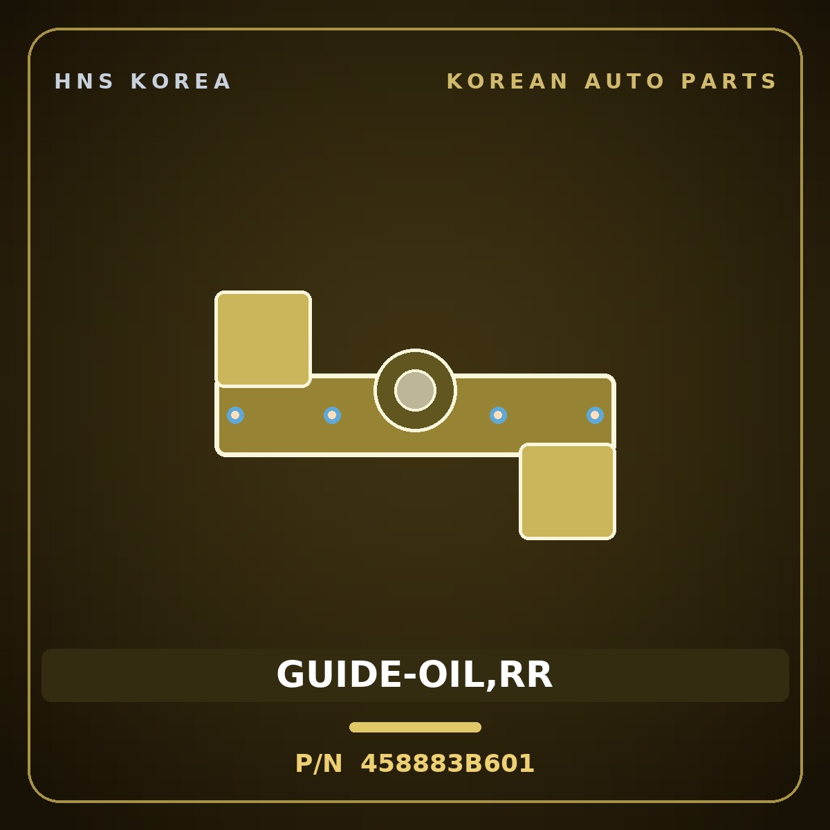 Genuine Mobis GUIDE-OIL,RR 458883B601 for Carens 2009 HNS Parts Korea