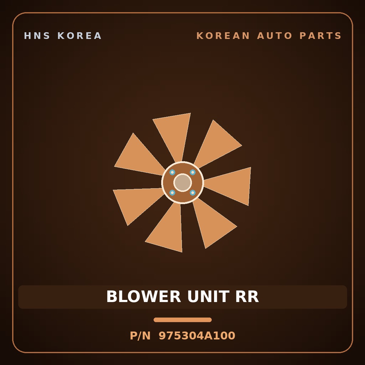 Genuine Mobis BLOWER UNIT RR 975304A100 for Grand Starex 1997 HNS Parts Korea