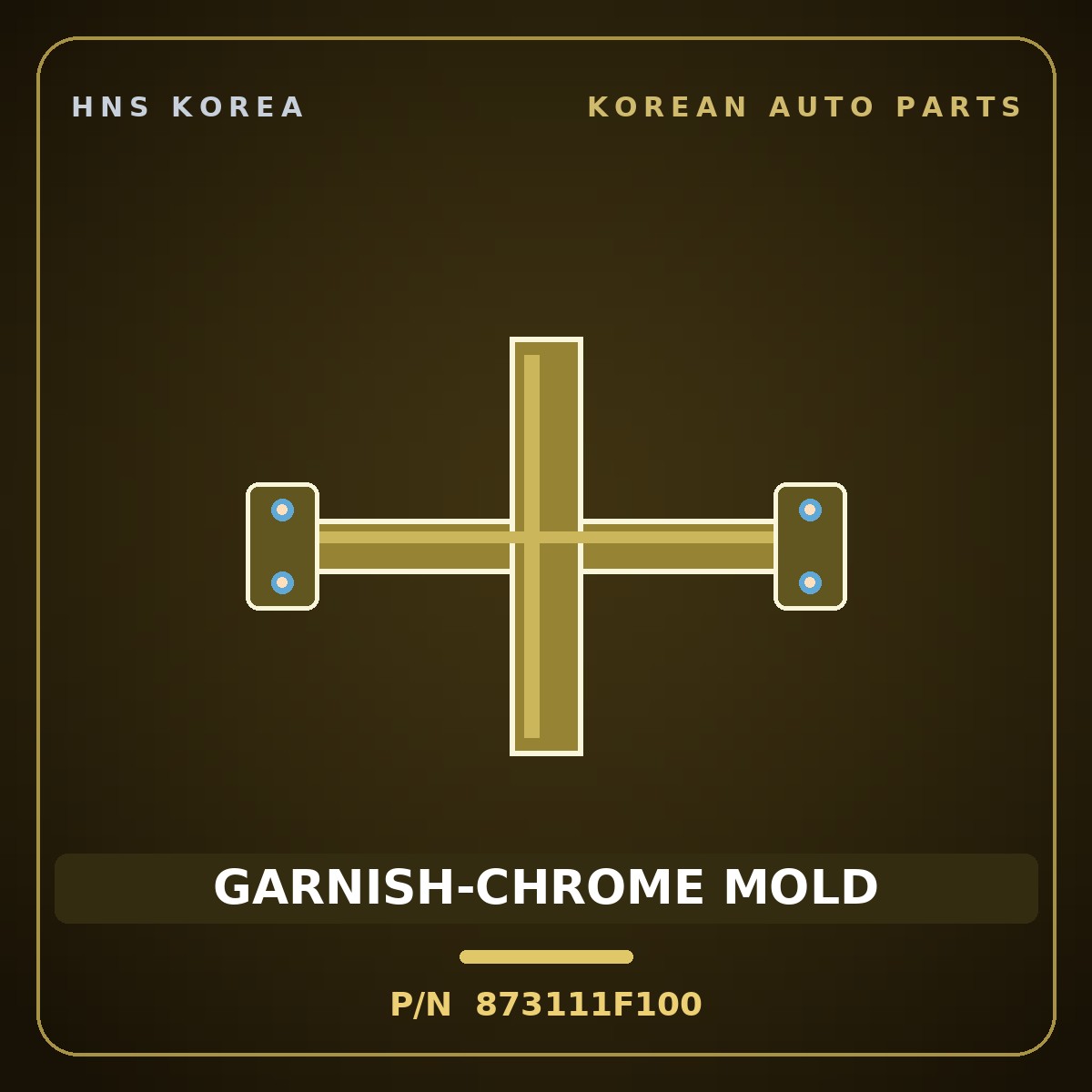 Genuine Mobis GARNISH-CHROME MOLD 873111F100 for Sportage 2006 HNS Parts Korea