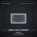 Genuine Mobis LABEL-FUEL ECONOMY 354402A470 for i40 2015 HNS Parts Korea