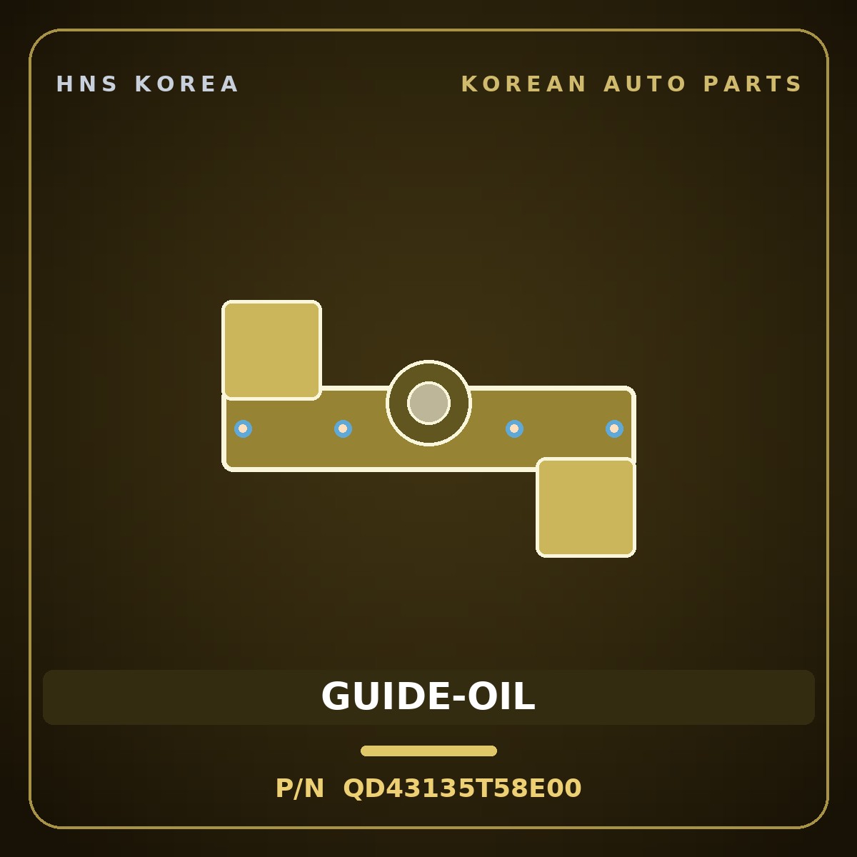 Genuine Mobis GUIDE-OIL QD43135T58E00 for County 2020 HNS Parts Korea