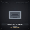 Genuine Mobis LABEL-FUEL ECONOMY 324001XUA2 for Staria 2026 HNS Parts Korea