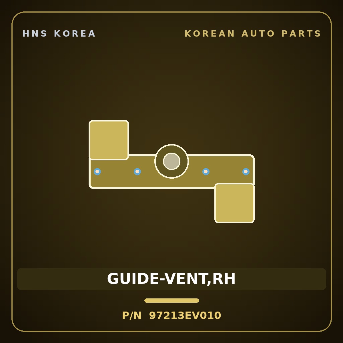 Genuine Mobis GUIDE-VENT,RH 97213EV010 for EV3 2024 HNS Parts Korea