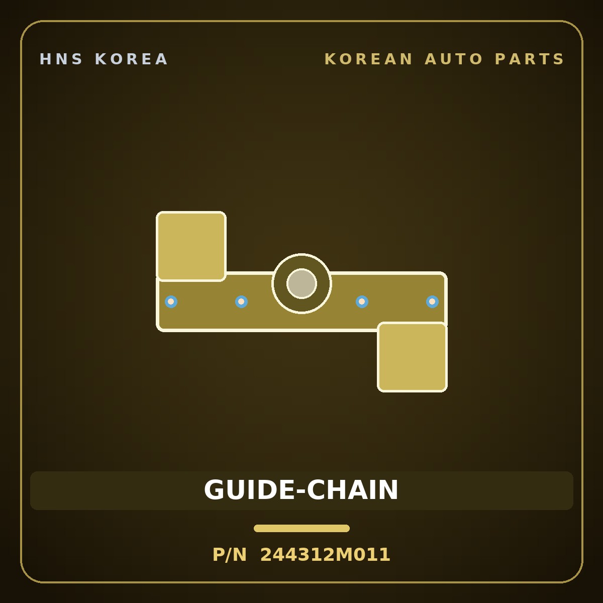 Genuine Mobis GUIDE-CHAIN 244312M011 for Carnival 2019 HNS Parts Korea