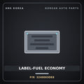 Genuine Mobis LABEL-FUEL ECONOMY 3240003DE8 for Niro 2016 HNS Parts Korea