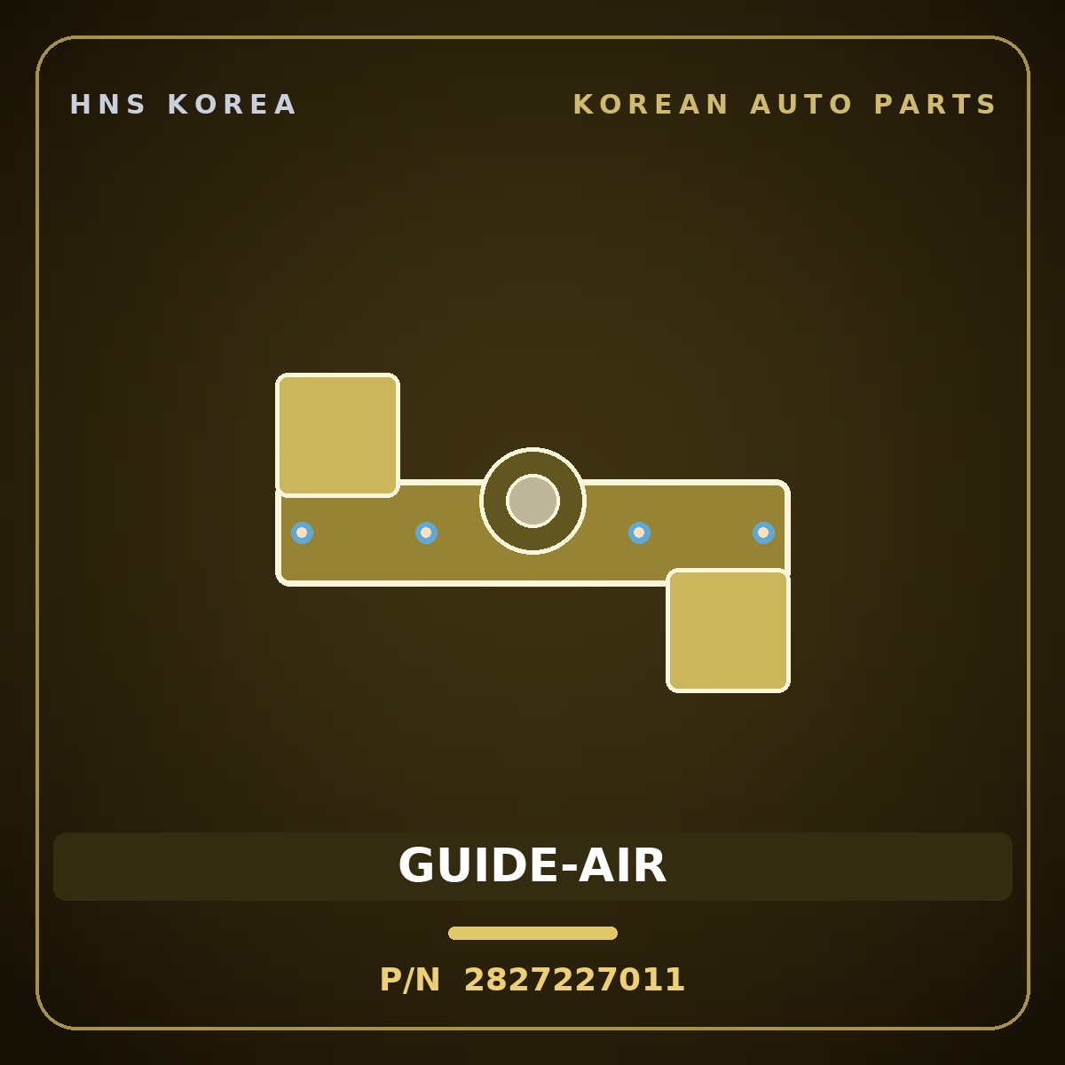 Genuine Mobis GUIDE-AIR 2827227011 for Elantra 2000 HNS Parts Korea
