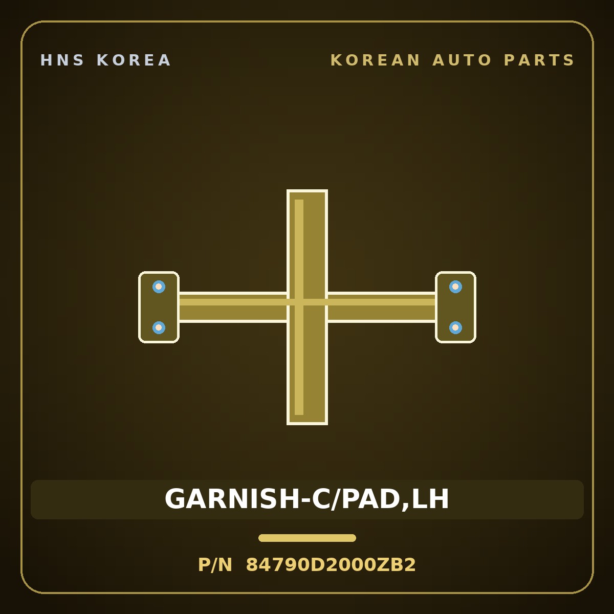 Genuine Mobis GARNISH-C/PAD,LH 84790D2000ZB2 for Genesis EQ900 2016 HNS Parts Korea