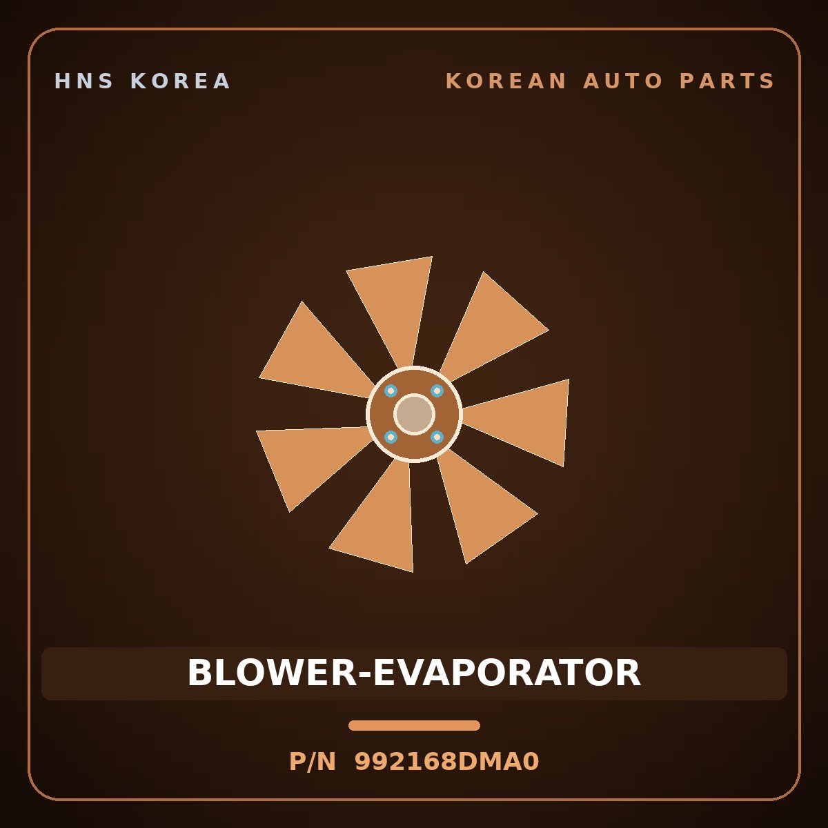 Genuine Mobis BLOWER-EVAPORATOR 992168DMA0 for Aero City 2006 HNS Parts Korea