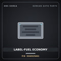 Genuine Mobis LABEL-FUEL ECONOMY 3540525601 for Carens 2006 HNS Parts Korea