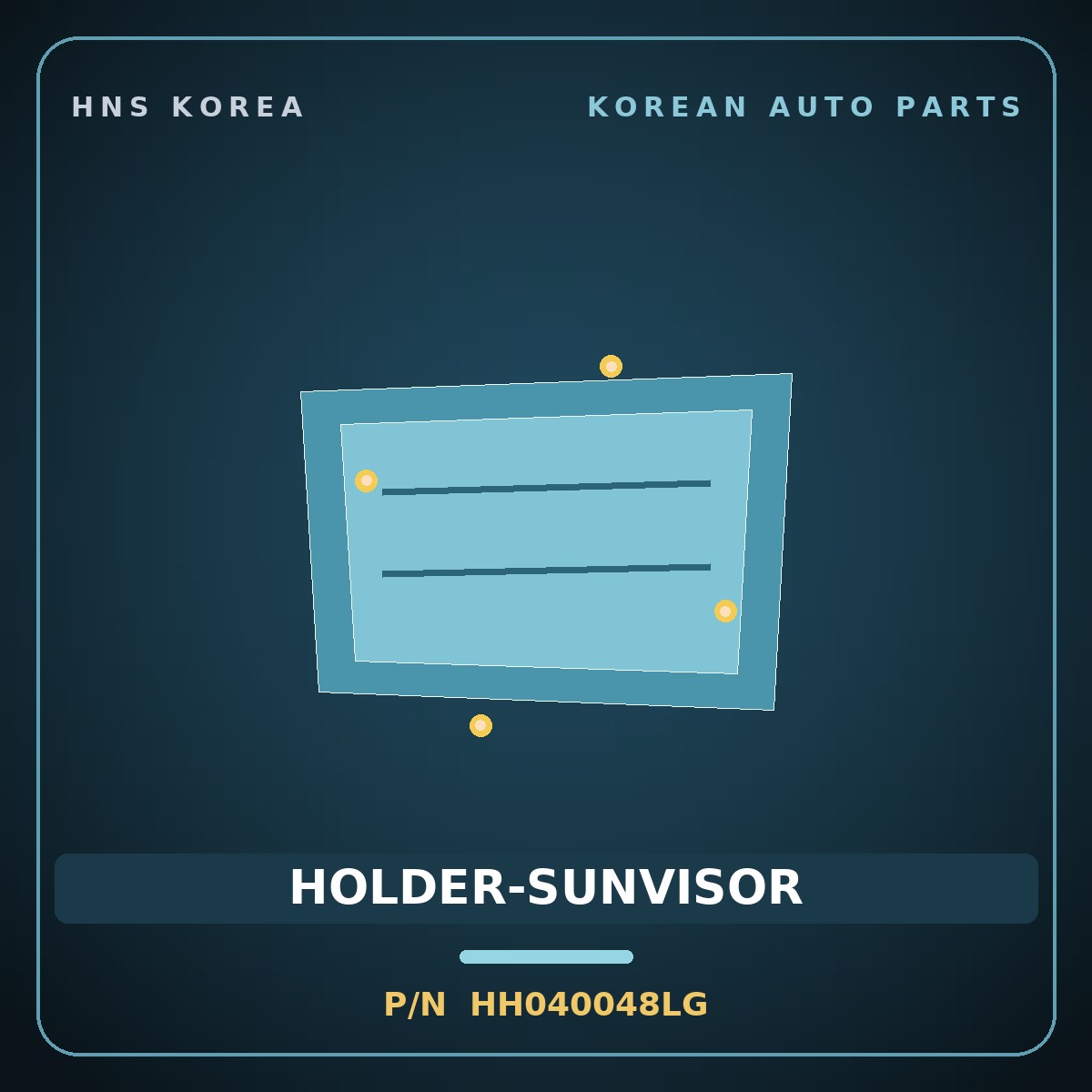 Genuine Mobis HOLDER-SUNVISOR HH040048LG for Santamo 1995 HNS Parts Korea