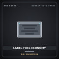 Genuine Mobis LABEL-FUEL ECONOMY 3243027924 for Santa Fe 2000 HNS Parts Korea