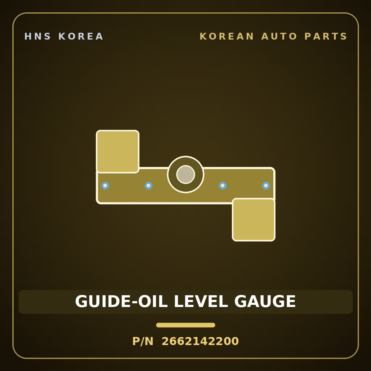 Genuine Mobis GUIDE-OIL LEVEL GAUGE 2662142200 for Porter 1996 HNS Parts Korea