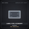 Genuine Mobis LABEL-FUEL ECONOMY 3540127815 for Santa Fe 2006 HNS Parts Korea