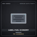 Genuine Mobis LABEL-FUEL ECONOMY 3243004012 for Ray 2011 HNS Parts Korea