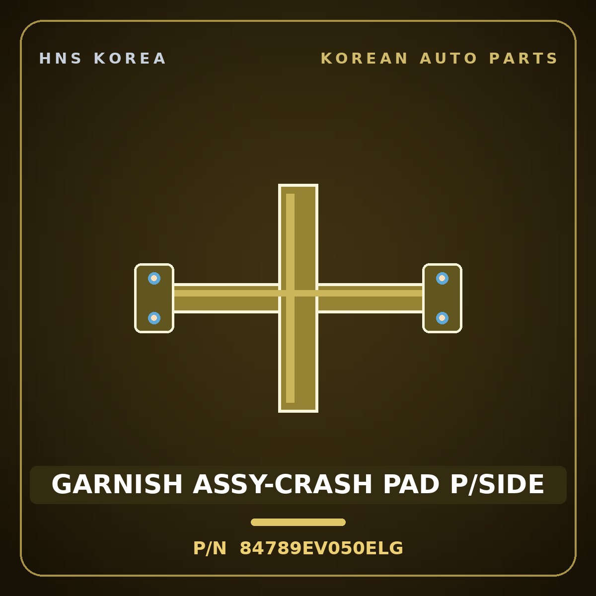 Genuine Mobis GARNISH ASSY-CRASH PAD P/SIDE 84789EV050ELG for EV3 2024 HNS Parts Korea