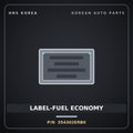 Genuine Mobis LABEL-FUEL ECONOMY 354302ERB0 for Carens 2012 HNS Parts Korea
