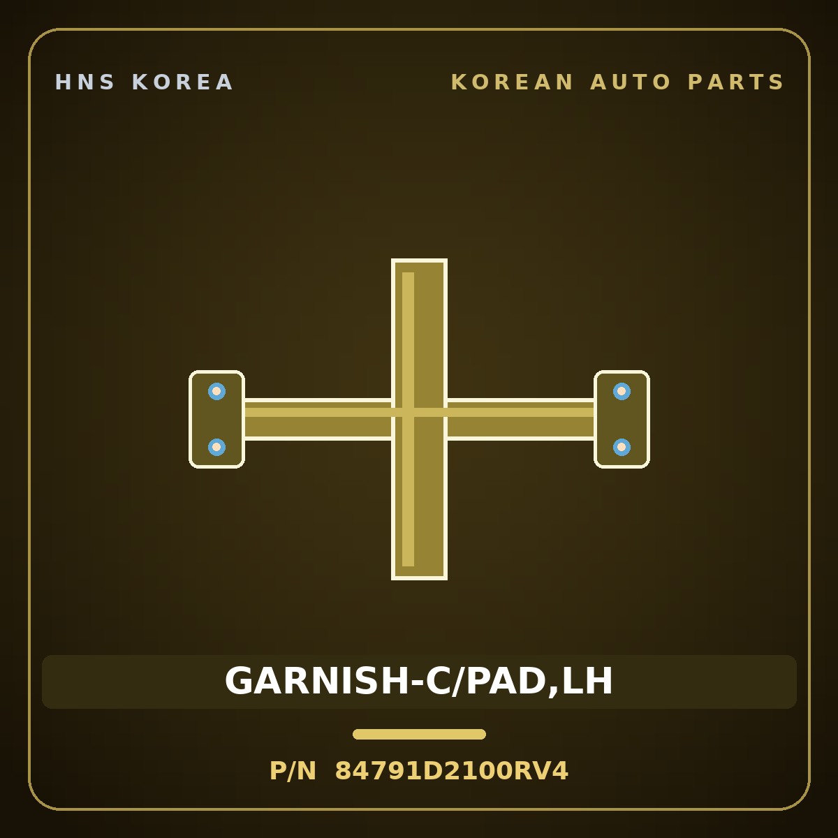 Genuine Mobis GARNISH-C/PAD,LH 84791D2100RV4 for Genesis EQ900 2016 HNS Parts Korea