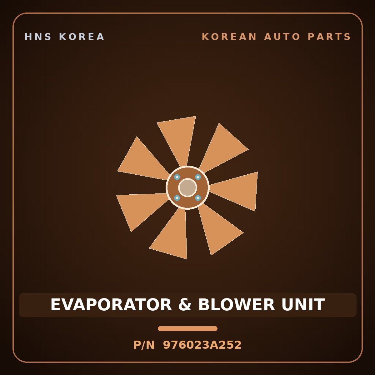 Genuine Mobis EVAPORATOR & BLOWER UNIT 976023A252 for Santa Fe 2000 HNS Parts Korea