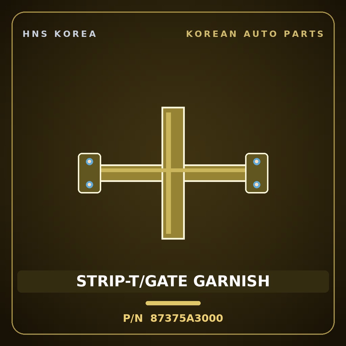 Genuine Mobis STRIP-T/GATE GARNISH 87375A3000 for Ray 2011 HNS Parts Korea