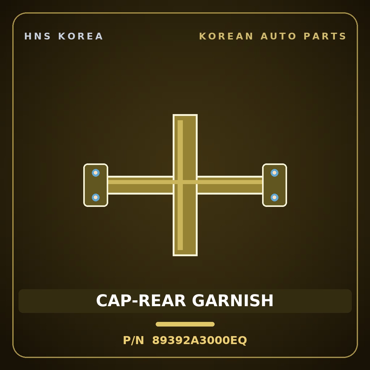 Genuine Mobis CAP-REAR GARNISH 89392A3000EQ for Ray 2011 HNS Parts Korea