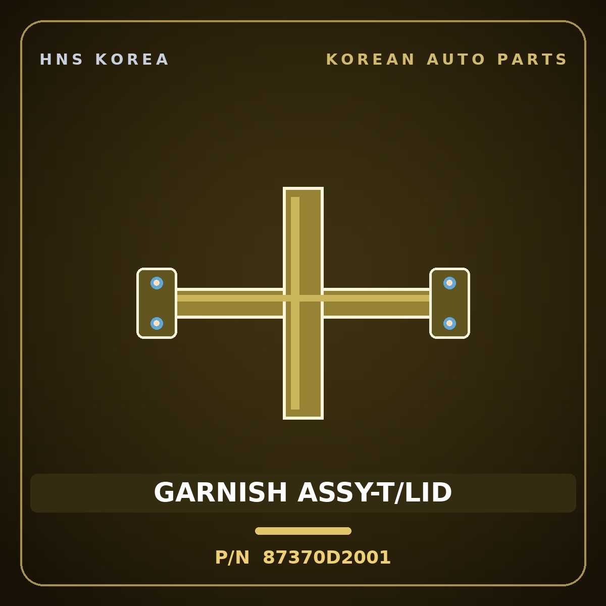 Genuine Mobis GARNISH ASSY-T/LID 87370D2001 for Genesis EQ900 2016 HNS Parts Korea