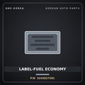 Genuine Mobis LABEL-FUEL ECONOMY 3243027361 for Carens 2002 HNS Parts Korea