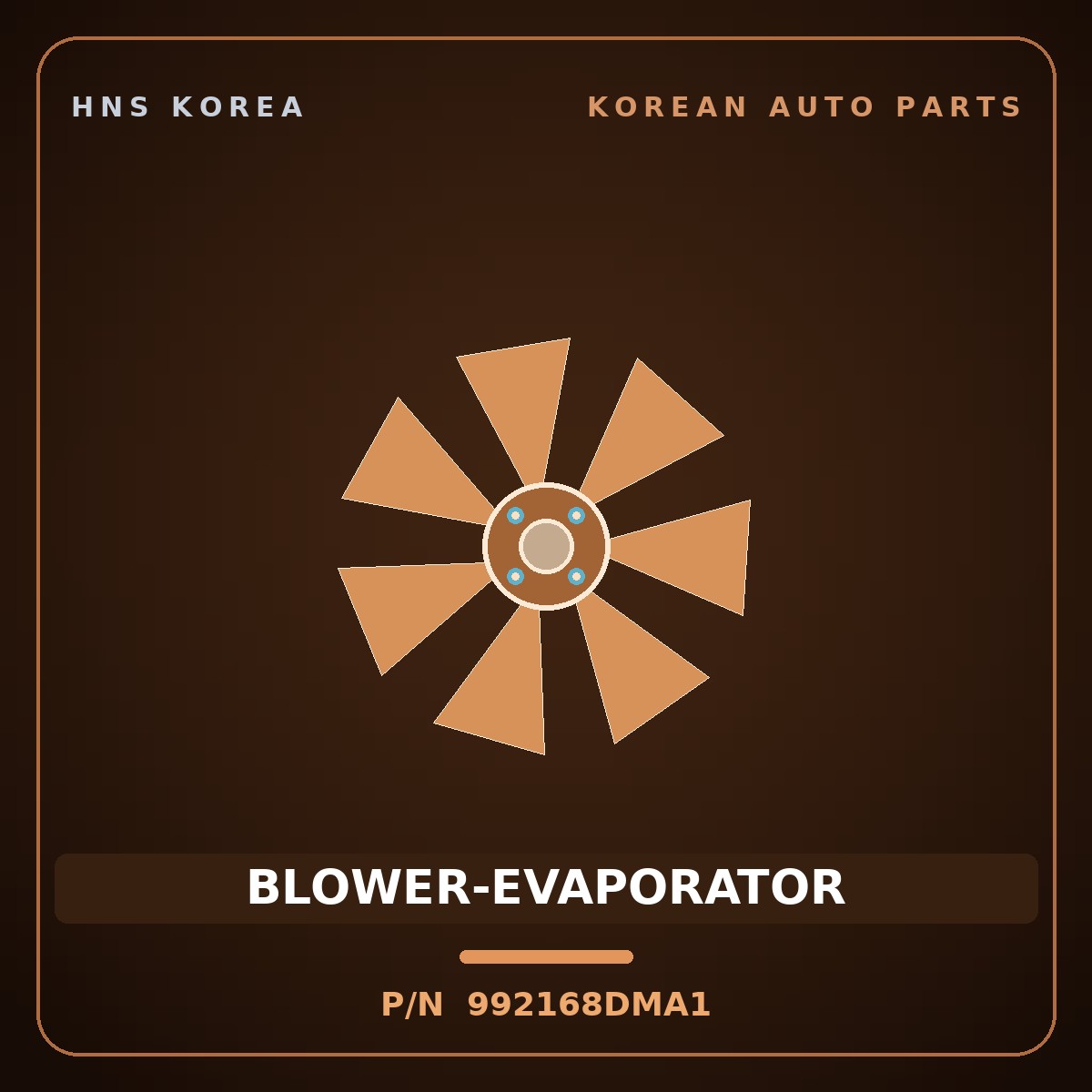 Genuine Mobis BLOWER-EVAPORATOR 992168DMA1 for Express 2006 HNS Parts Korea