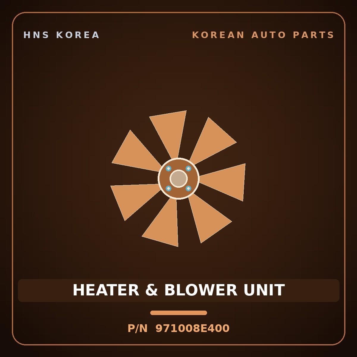 Genuine Mobis HEATER & BLOWER UNIT 971008E400 for Universe 2019 HNS Parts Korea