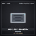 Genuine Mobis LABEL-FUEL ECONOMY 354002U100 for Kona 2018 HNS Parts Korea