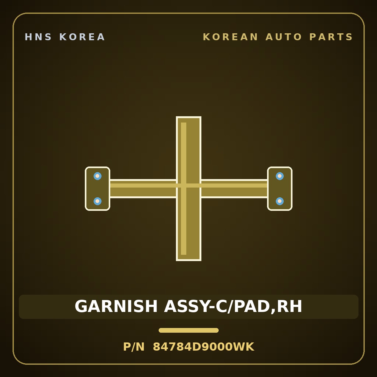 Genuine Mobis GARNISH ASSY-C/PAD,RH 84784D9000WK for Sportage 2016 HNS Parts Korea