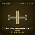 Genuine Mobis PIECE-FR DR GARNISH, RH 87726EV200EBB for EV3 2024 HNS Parts Korea