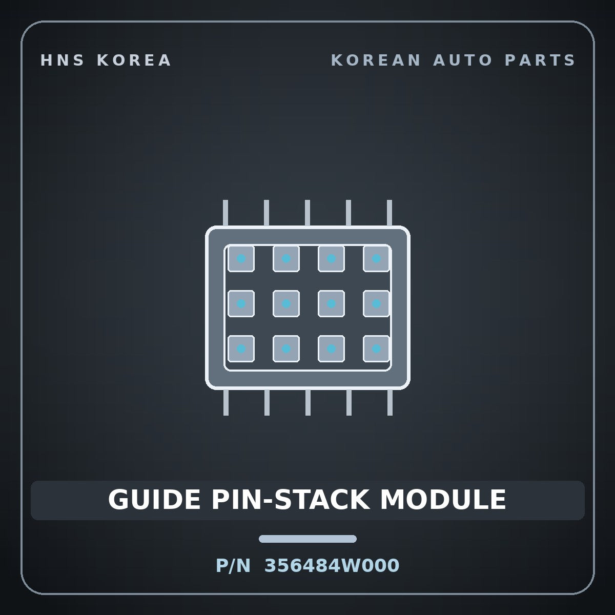 Genuine Mobis GUIDE PIN-STACK MODULE 356484W000 for Elec City 2008 HNS Parts Korea