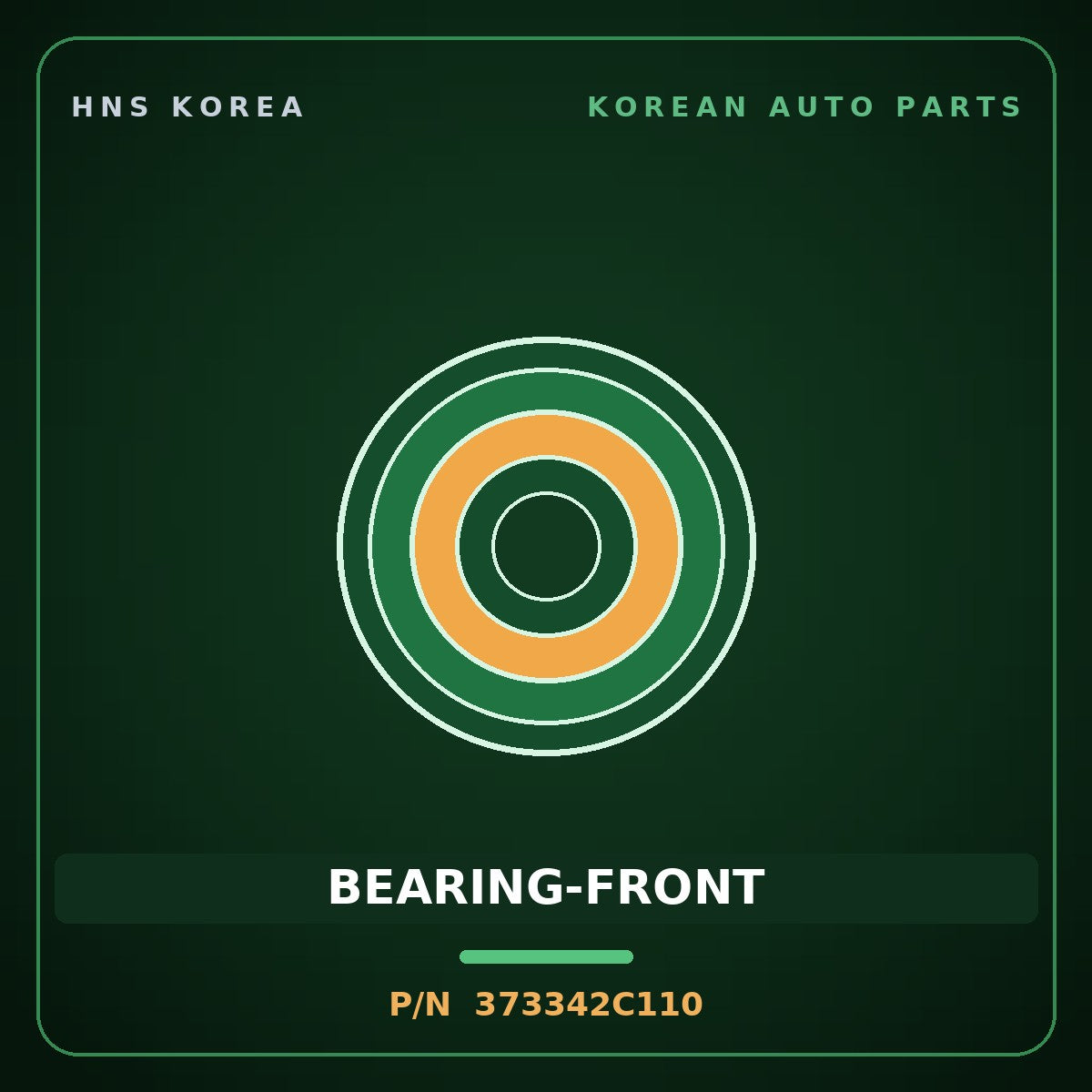 Genuine Mobis BEARING-FRONT 373342C110 for Accent 2004 HNS Parts Korea