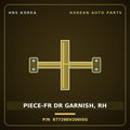 Genuine Mobis PIECE-FR DR GARNISH, RH 87726EV200ISG for EV3 2024 HNS Parts Korea
