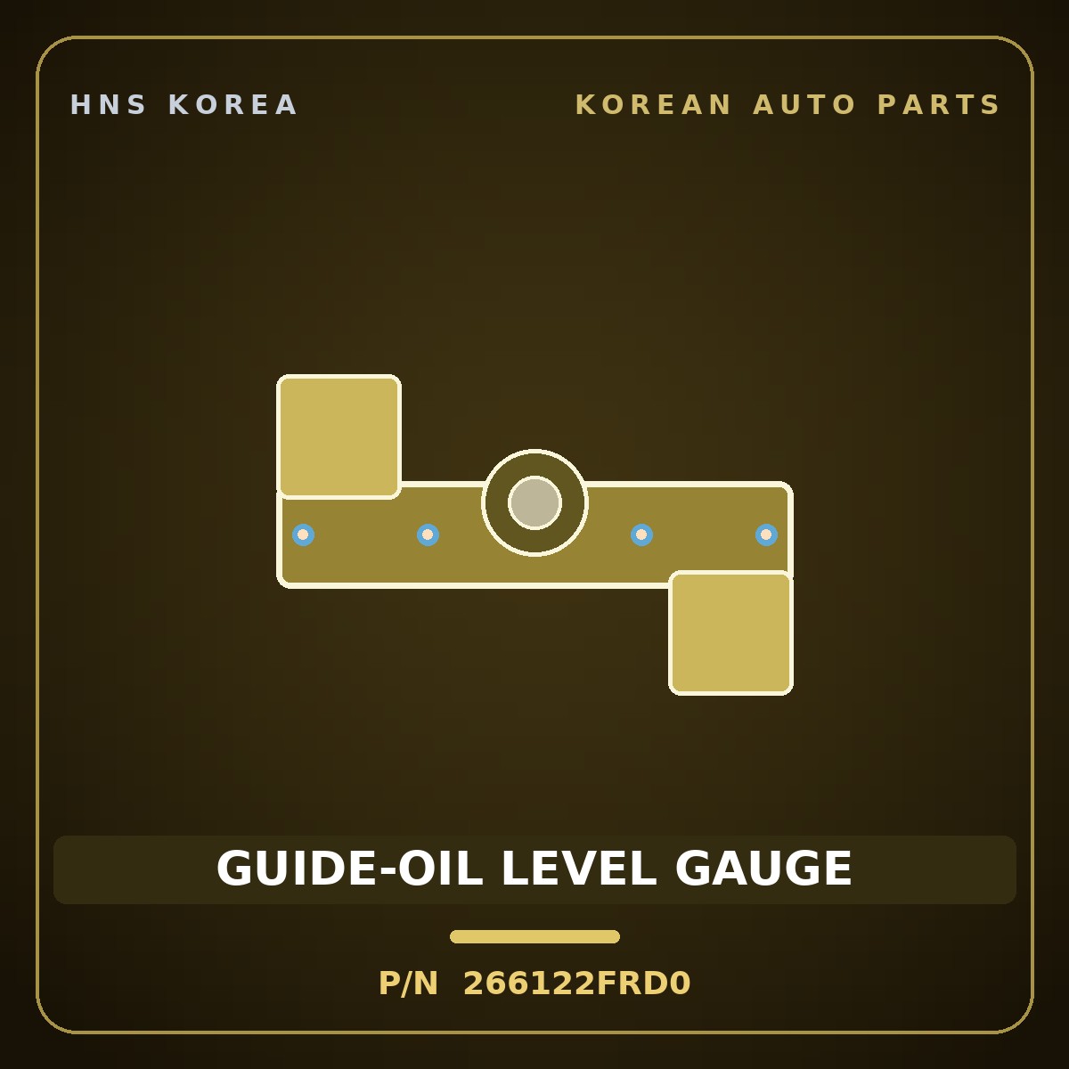 Genuine Mobis GUIDE-OIL LEVEL GAUGE 266122FRD0 for G70 2017 HNS Parts Korea