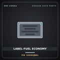 Genuine Mobis LABEL-FUEL ECONOMY 324302JBA1 for Kona 2021 HNS Parts Korea