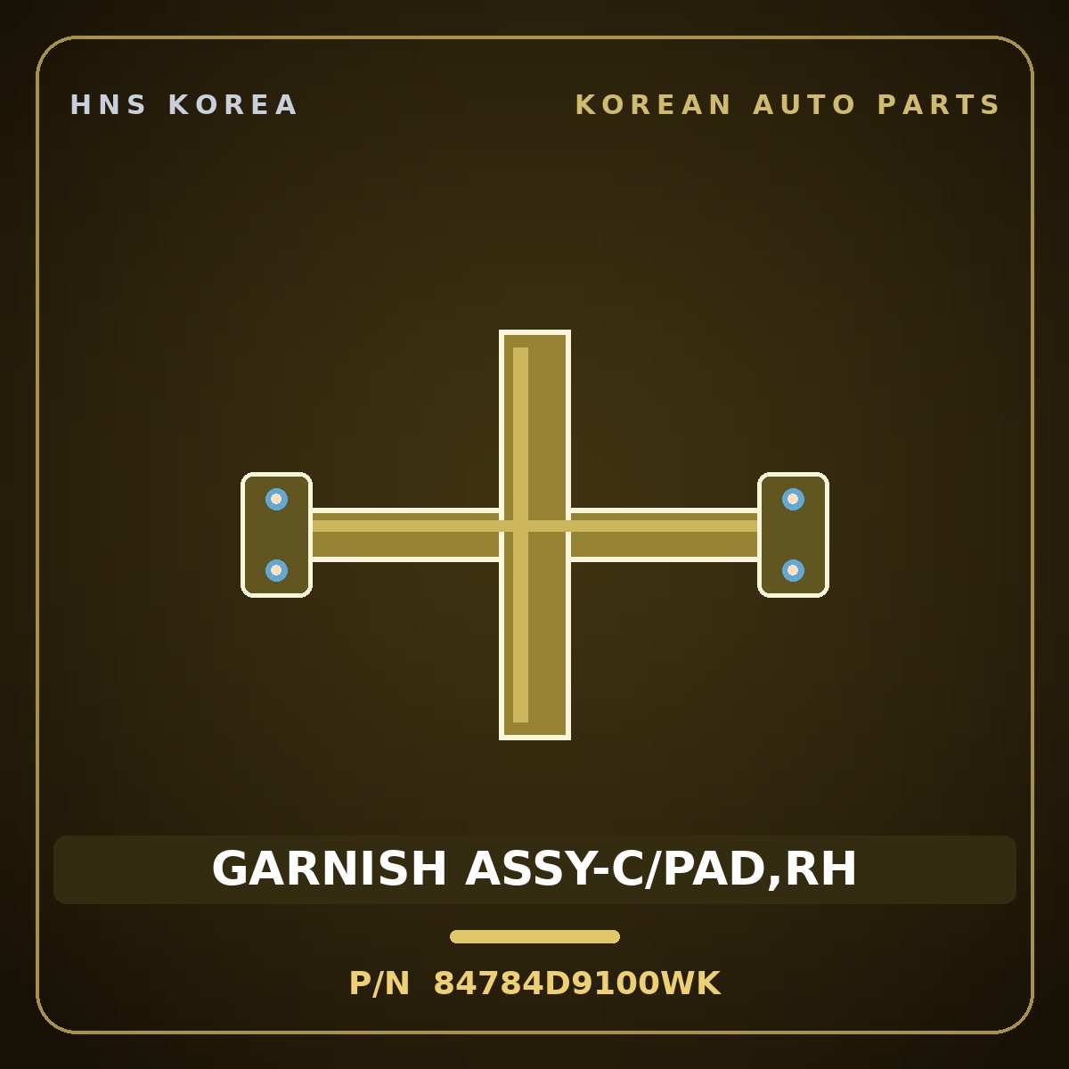 Genuine Mobis GARNISH ASSY-C/PAD,RH 84784D9100WK for Sportage 2019 HNS Parts Korea