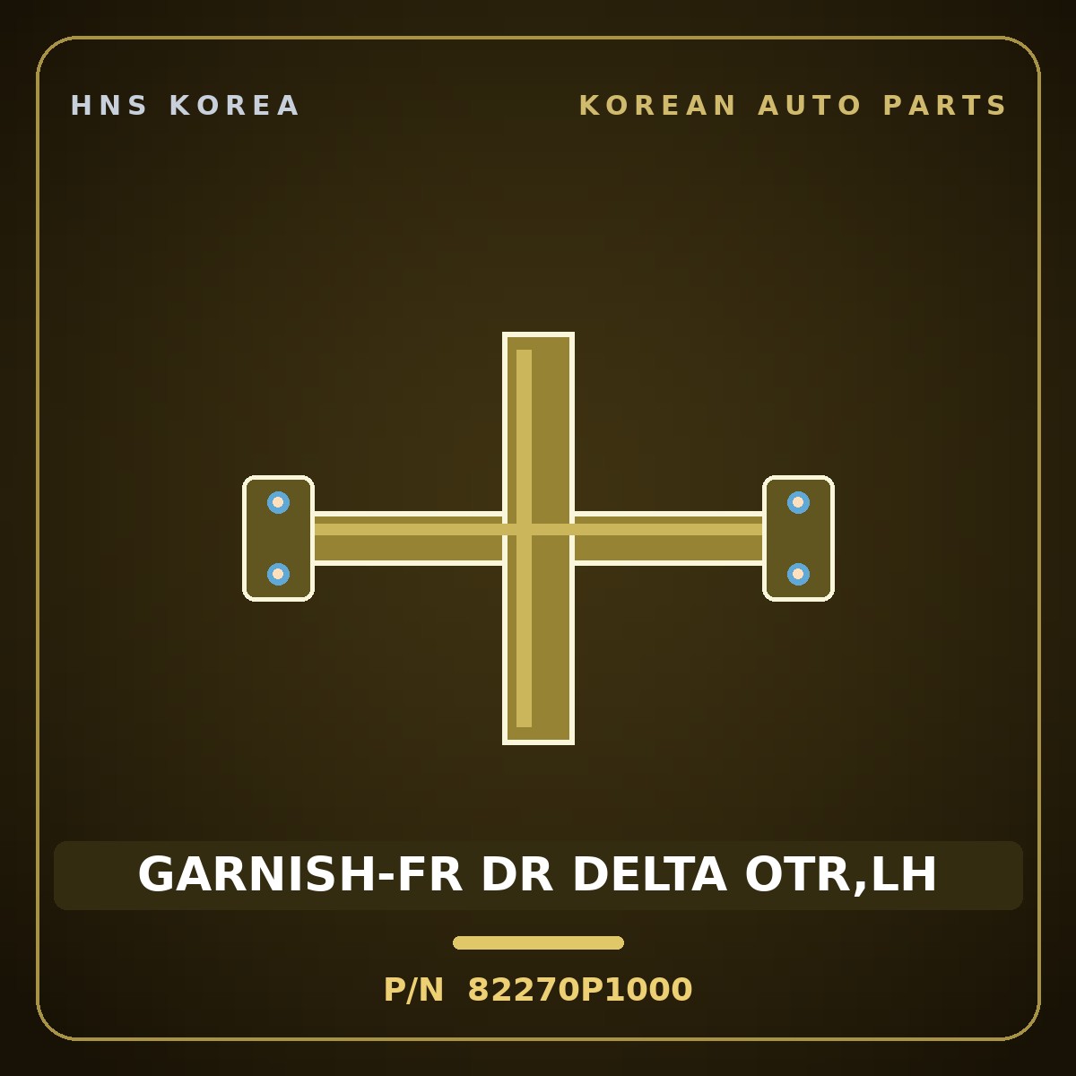 Genuine Mobis GARNISH-FR DR DELTA OTR,LH 82270P1000 for Sportage 2022 HNS Parts Korea