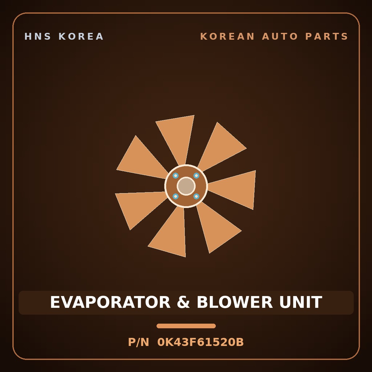 Genuine Mobis EVAPORATOR & BLOWER UNIT 0K43F61520B for Frontier 2000 HNS Parts Korea