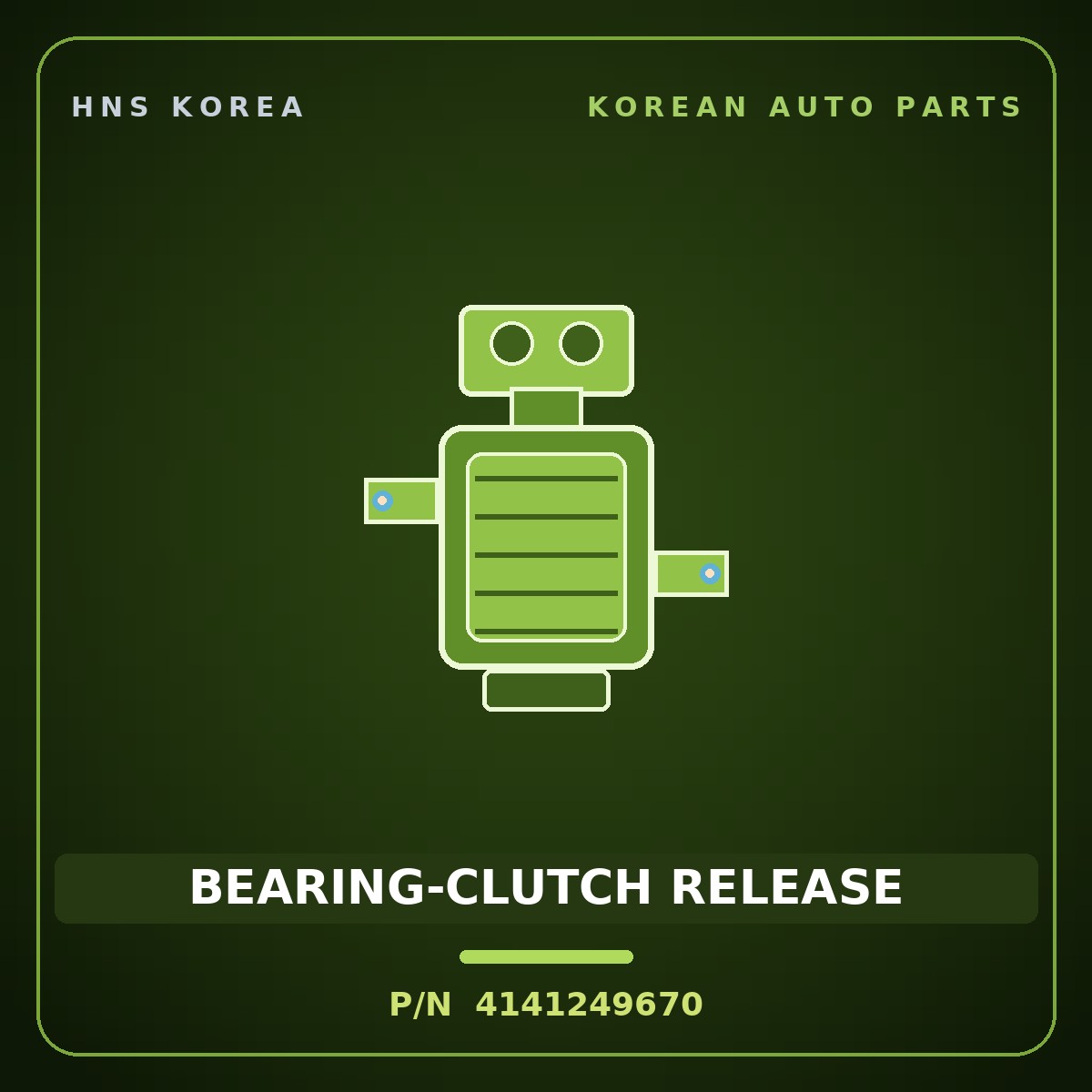 Genuine Mobis BEARING-CLUTCH RELEASE 4141249670 for Bongo 2004 HNS Parts Korea