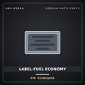 Genuine Mobis LABEL-FUEL ECONOMY 324302J056 for Kona 2023 HNS Parts Korea