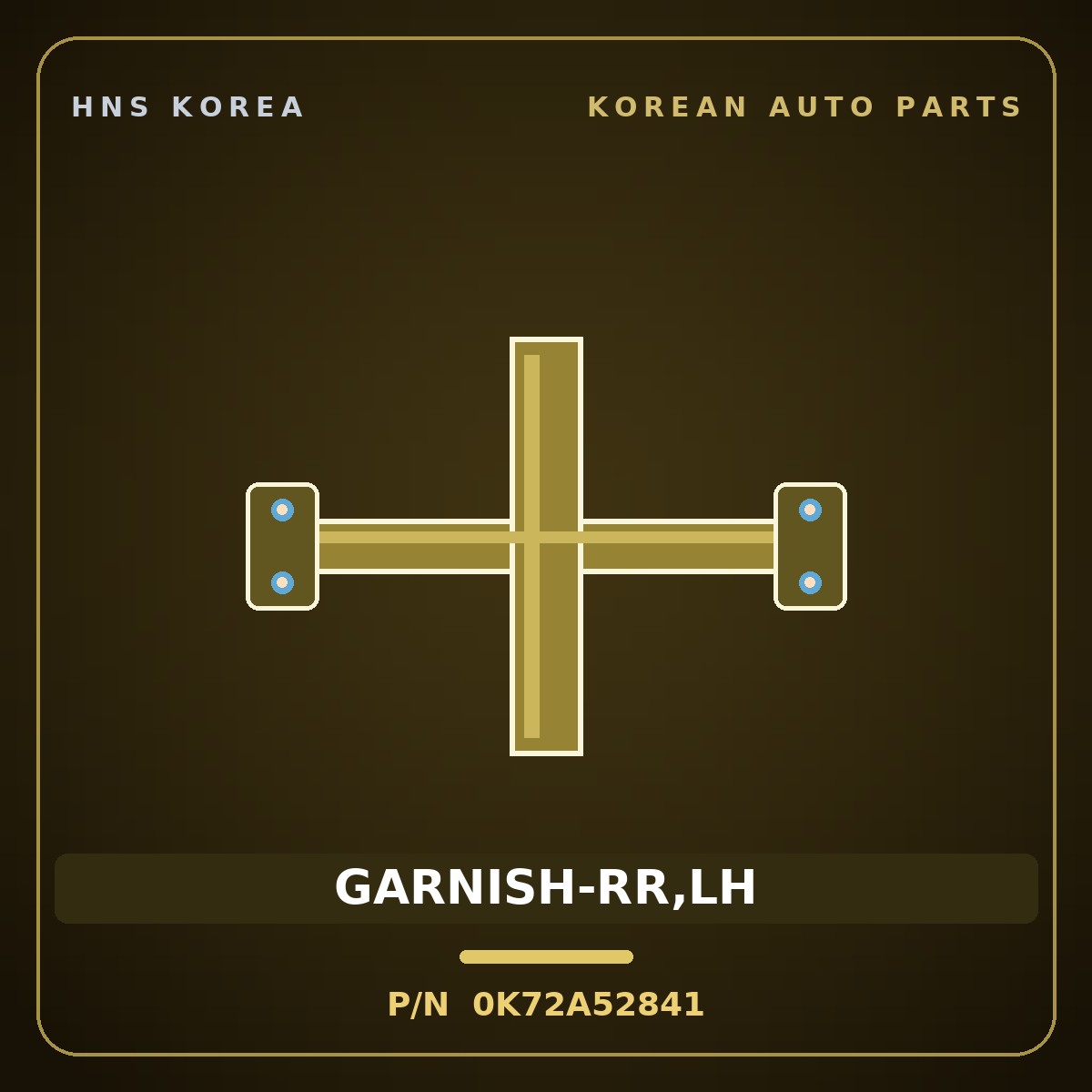 Genuine Mobis GARNISH-RR,LH 0K72A52841 for Bongo 1996 HNS Parts Korea